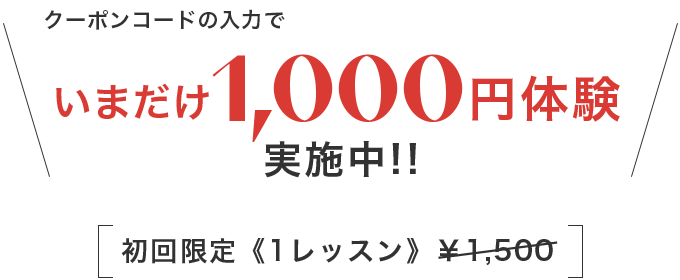 初回限定《1レッスン》 ¥1,500